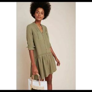 Anthropologie Maeve Katie Textured Utility Tunic